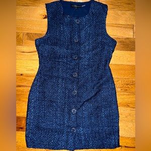 Anthropologie Endless Rose Blue Mod Shift Dress